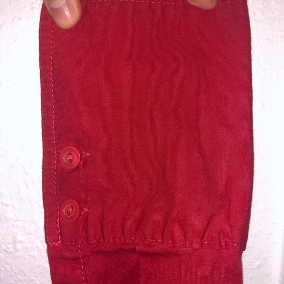 Red Long Sleeve Button Down - Picture 5 of 5